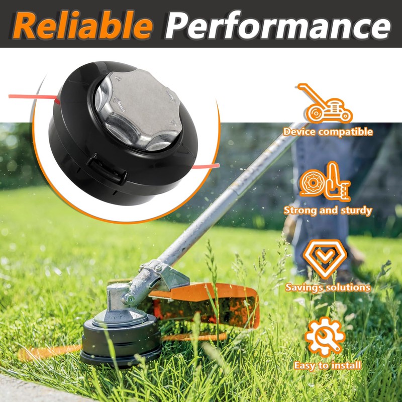 HUAREW M10 x 1.25 Left Line Head for Brush Cutter