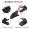 HARFINGTON 8pcs Headphone Wire Clips 0.94" Length Small Headset Cable