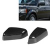 2PCS Door Mirror Cover LR019962 Glossy Black Replacement for LAND