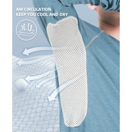 BOCOMAL FR Shirts for Summer Vented Mesh Loose Fit 4oz EX Lightweight Flame Resistant Base Layer CAT1 Crew Shirt