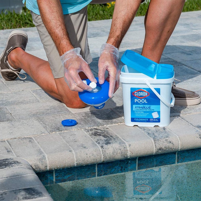 Clorox® Pool&Spa™ XtraBlue 1” Swimming Pool Chlorinating Tablets, Kills Bacteria