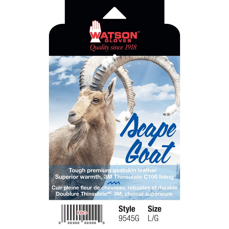 Watson Gloves Scape Goat Winter Gauntlet Glove - Hard-Wearing Full-Grain
