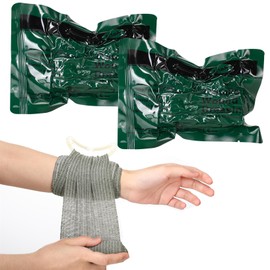 2 Pack 4" Israeli Emergency Bandage Vacuum Sealed Compression Bandages Trauma Wound Dressing Combat Tactical First Aid Kit