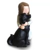 Carracci Black Dog Angel Figures Angel Dog Friendship Memorials Shaped