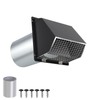 3 Inch Dryer Vent Cover Wall Vent Hood with Screen