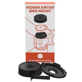 Blackbrush Airtag Bike Mount - Hidden Holder for Airtag & Tile Sticker, Anti-Theft Bicycle Tracker Cap