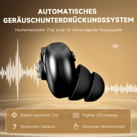 Britzgo Adult Adaptive, Intelligent Noise Cancellation, Ultra Portable Charging Bag, Digital Display to Display Power Level