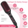 Enhanced Ceramic Hair Straightener Brush by MiroPure, 2-in-1 Ionic Straightening