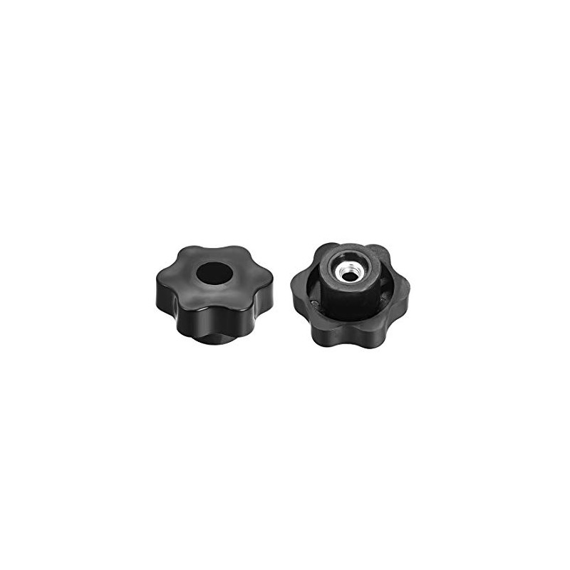 uxcell Clamping Handle Screw Knobs Handle M8 Threaded Through Hole