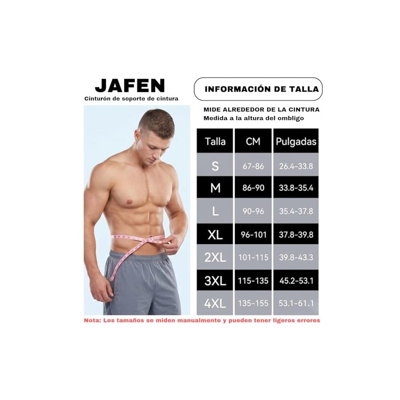 Soporte Lumbar para Hombres y Mujeres, Faja Lumbar Ajustable (M)