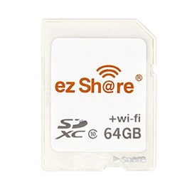 EZShare 64 GB SDXC Card, SD Card, Equipped with Wi-Fi Function, ezShare Class 10, Compatible with Both Android and IOS Foreign Retail Wi-FiSD-64G
