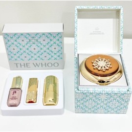The Who Cheongidan Hwahyeon Essence Cushion No. 21 Special Set (main product + 2 refills + makeup set) No. 01 Milk Beige / 더후 천기단 화현 에센스 쿠션 21호 스페셜 세트 (본품+리필2+메이크업세트) 01호 밀크베이지