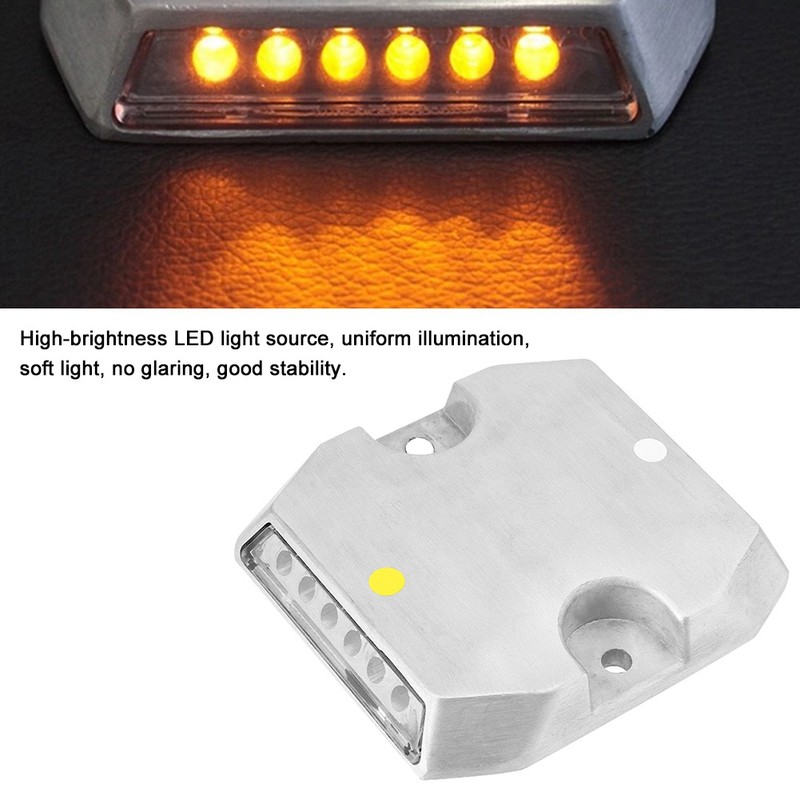 12LED Solar Powered Stud Light Dual Color Road Pathway Highway