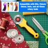 45mm Pinking Rotary Cutter Blades, 6 Pcs Wave Rotary Blades