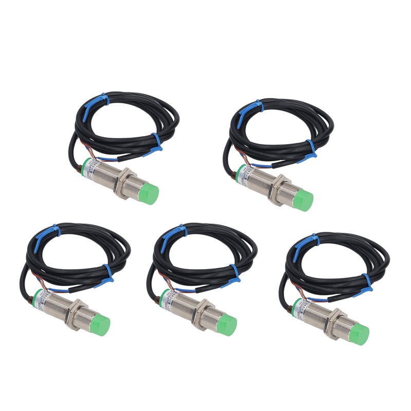 5 Pcs Proximity Sensor 8mm Detecting Distance 2 Wire Normally