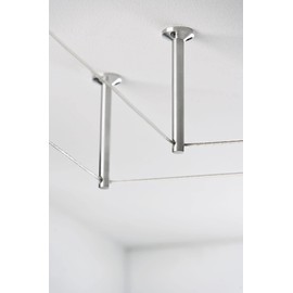 Paulmann 17806 Cable Accessory Deflector/Suspension for Tension Cable 1 Pair 165 mm Chrome matt Accessories Halogen Cable Systems 12V Includes dowels and Bolts