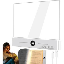 Lámpara de Lectura LED Plana y Transparente Recargable White