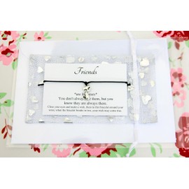 Friendship Gifts | Best Friends Gifts | Cat Lover Gifts | Cat Wish Bracelet | Gifts for Friends(Black)