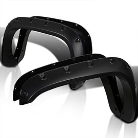 Spec-D Tuning 4PC Front + Rear Rough Texture Pocket Style Fender Flares Compatible with Dodge Ram 1500 2500 3500 1994-2001