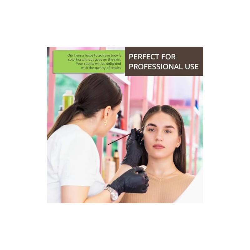Henna + Hyaluronic Base Kit for eyebrows; Henna y acido