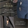 REX-OWL RKH-01 Men's Keychain, Removable, Keyring, Double Ring, Carabiner, Gunmetal