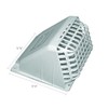 DEFLECTO Wide Mouth Dryer Vent Hood with Removable Bird Guard,