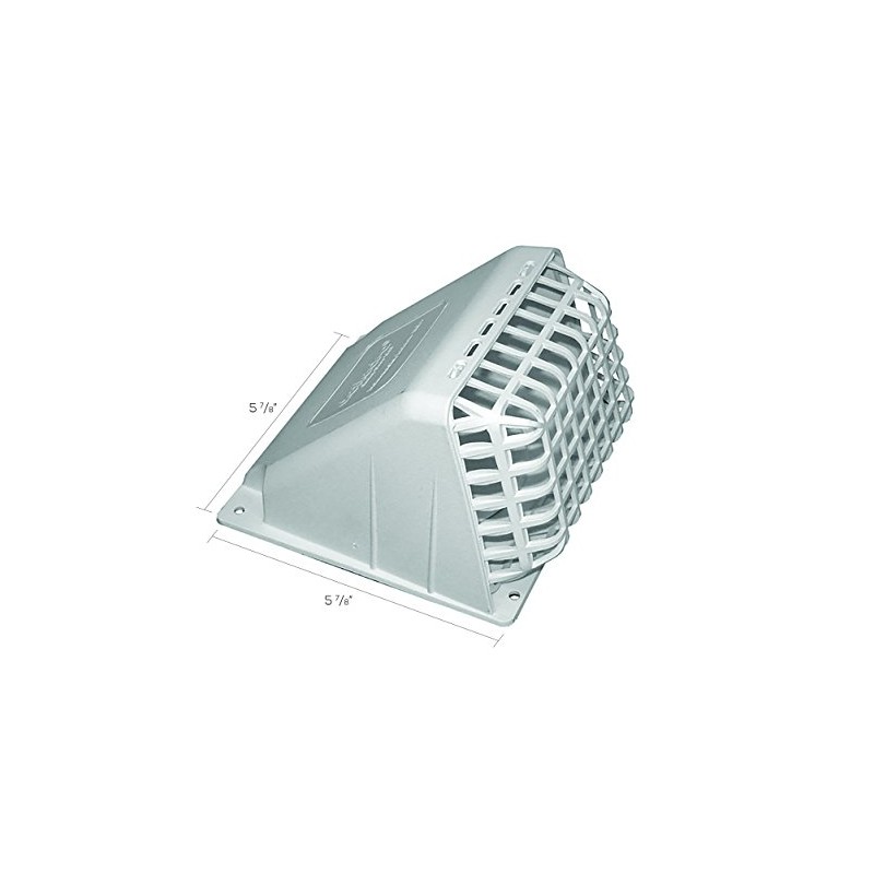 DEFLECTO Wide Mouth Dryer Vent Hood with Removable Bird Guard,
