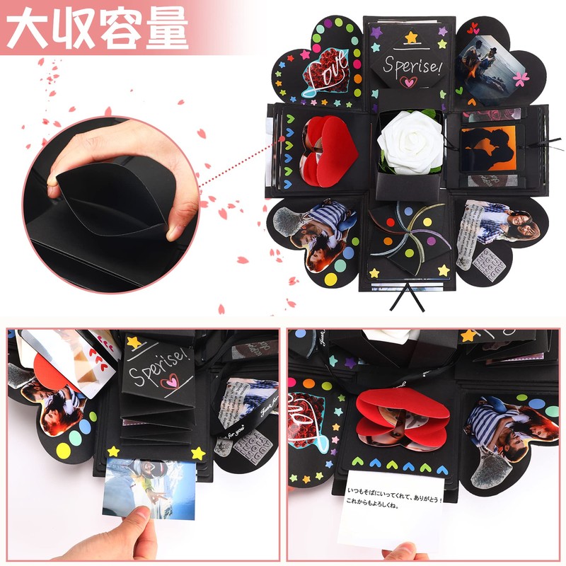 JANLOFO Surprise Box, Present Box, Surprise, Explosion Box, Album, DIY,