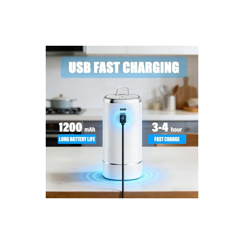 Water Dispenser Pump for 5 Gallon Water Bottles, USB Type-C