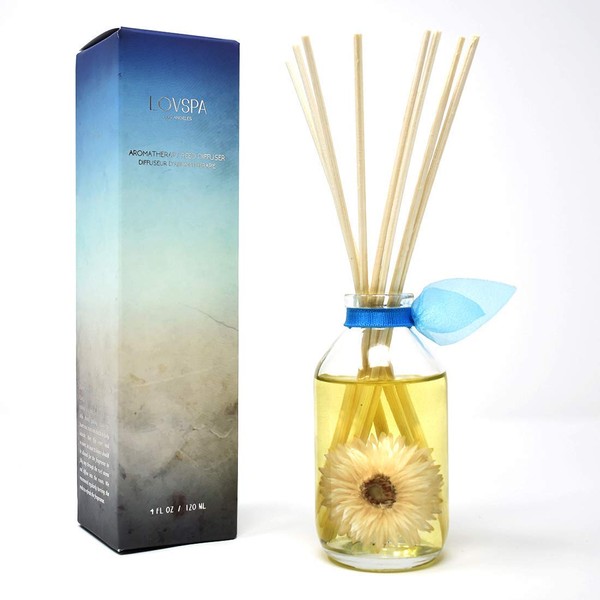 LOVSPA Ocean Flowers Reed Diffuser Oil Set | Verbena, Lily,