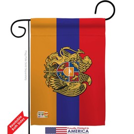 Armenian Garden Flag - Pack Regional Nationality Nation International World Country Particular Area USA Applique - House Decoration Banner Small Yard Gift Armenia Made in 13 X 18.5