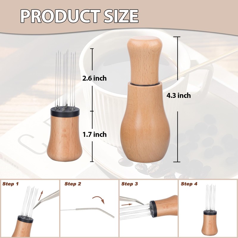 WDT Tool, Espresso Distribution Tools 10 +10 * 0.3mm Needles