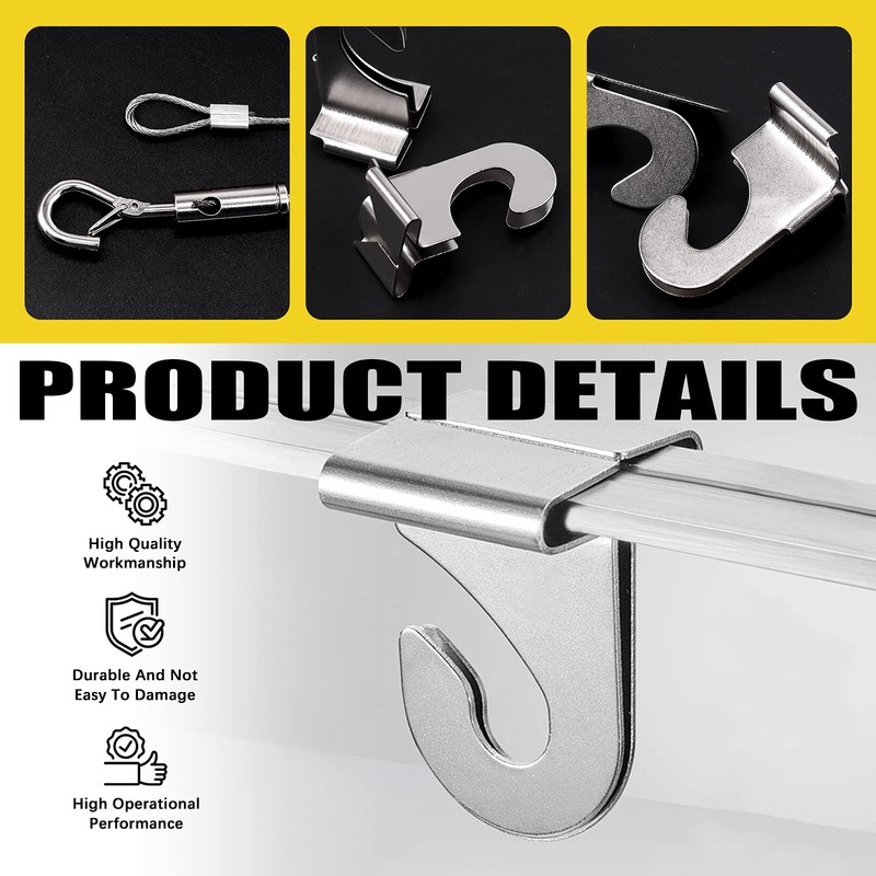 Mardatt 12 Pcs Heavy Duty Drop Ceiling Hooks and Hanging