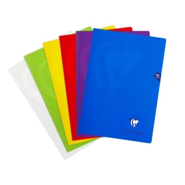 Clairefontaine Mimesys 303162C Stapled Exercise Book DIN A4 21 x 29.7 cm 48 Sheets 90 g Squared Polypropylene Cover Assorted Colours Pack of 1