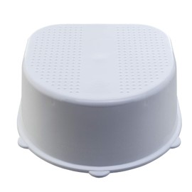 Rotho Babydesign Bella Bambina Kinderschemel - recycelt - Tritthocker - Trittschemel - Kinderschemel - Trittleiter - Kindertreppe - Antirutschfläche - weiss