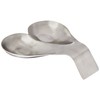 TableCraft Products HB2 Double Spoon Rest, Stainless Steel Brushed