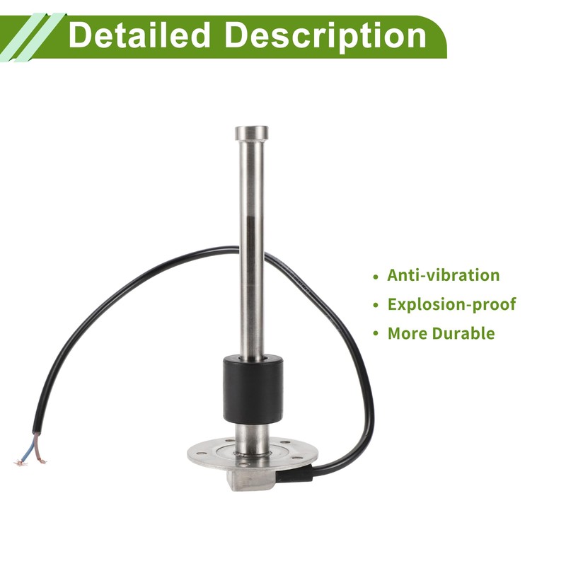 HOPESPANNER 6.89" Fuel Sending Unit and Gauge Kit Boat Fuel