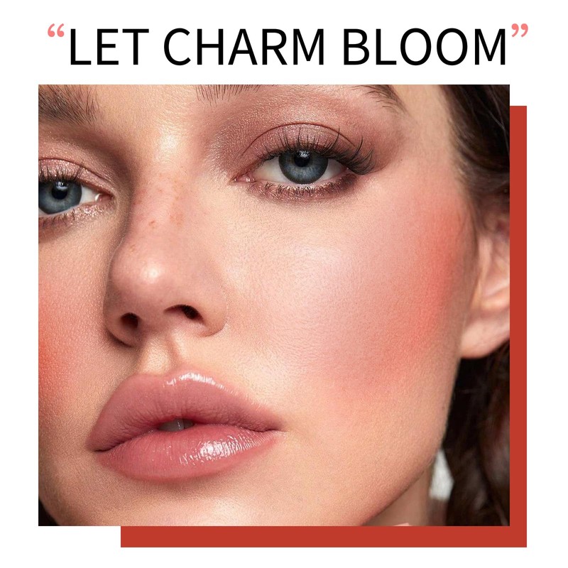 Liquid Blush Cream Face Blush - Soft Velvet Silk Texture,