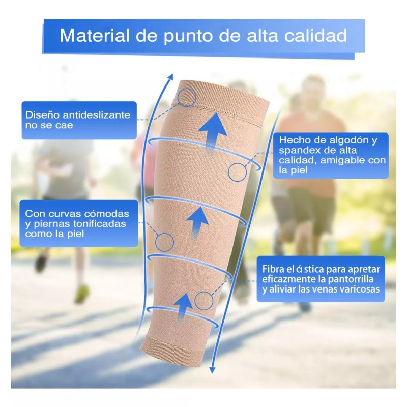 Medias De Compresion Venosa Pantorrilla Circulation Calcetas