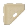 Questech 5" Corner Shower Footrest, Lugged for New Construction, Shaving