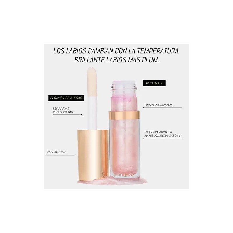 Phofay Labial Gloss Tinta Hidratacion Aceite Ultra Brillante