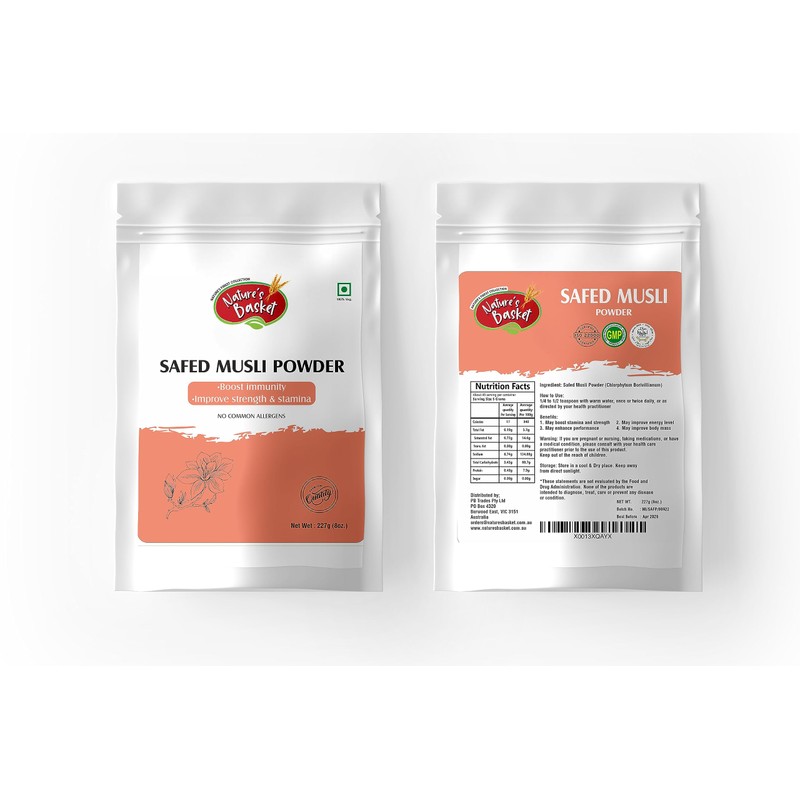 Nature's Basket Safed Musli Powder - 227 Grams