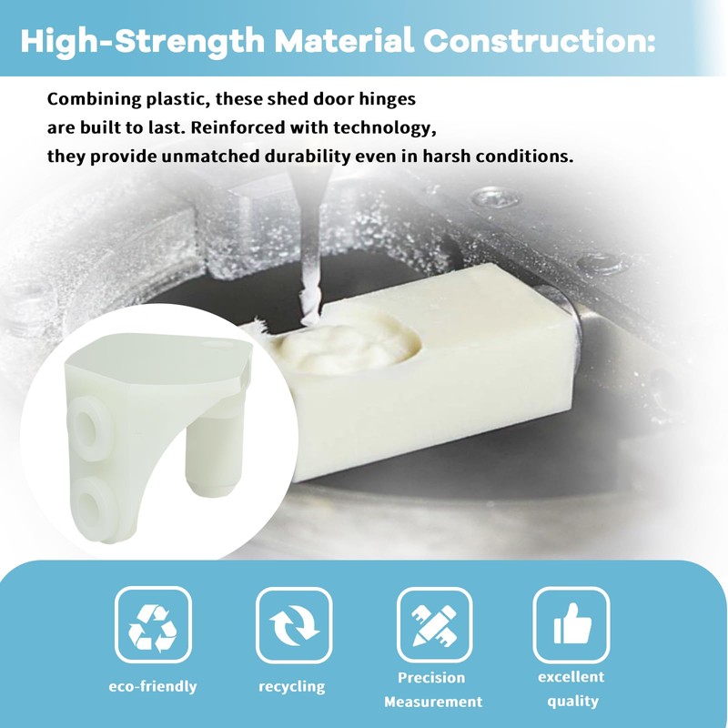 Resin Shed Door Left Hinge, Compatible with Rubbermaid 6 X