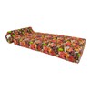 Danfuton Red Tropical Flowers Sleeper Chair Folding Foam Bed Mattress