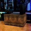 WOODEN BAR CADDY - RUSTIC WOODEN DESIGNS (Rustic Wooden Planks)
