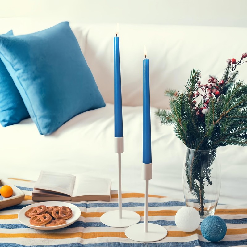 Viyffo Taper Candles 10 Inch – 4 Pack Cornflower Blue,