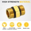 sourcing map 2Pcs Brass Pipe Fitting Reducers, G1/2" Male Threaded