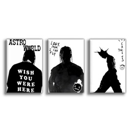 NebulaNova Travis Scott Album Poster 4 Canvas Poster Bedroom Decoration Landscape Office Room Decoration Gift Unframe Style 08 x 12 Inch (20 x 30 cm)