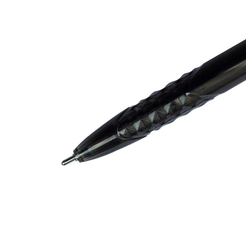 DIGNO Crysta Retractable Ballpoint Pens, BLACK, Medium Point (1.0mm), Pack