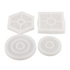 8 Pcs Silicone Coaster Molds Silicone Epoxy Resin Coaster Casting